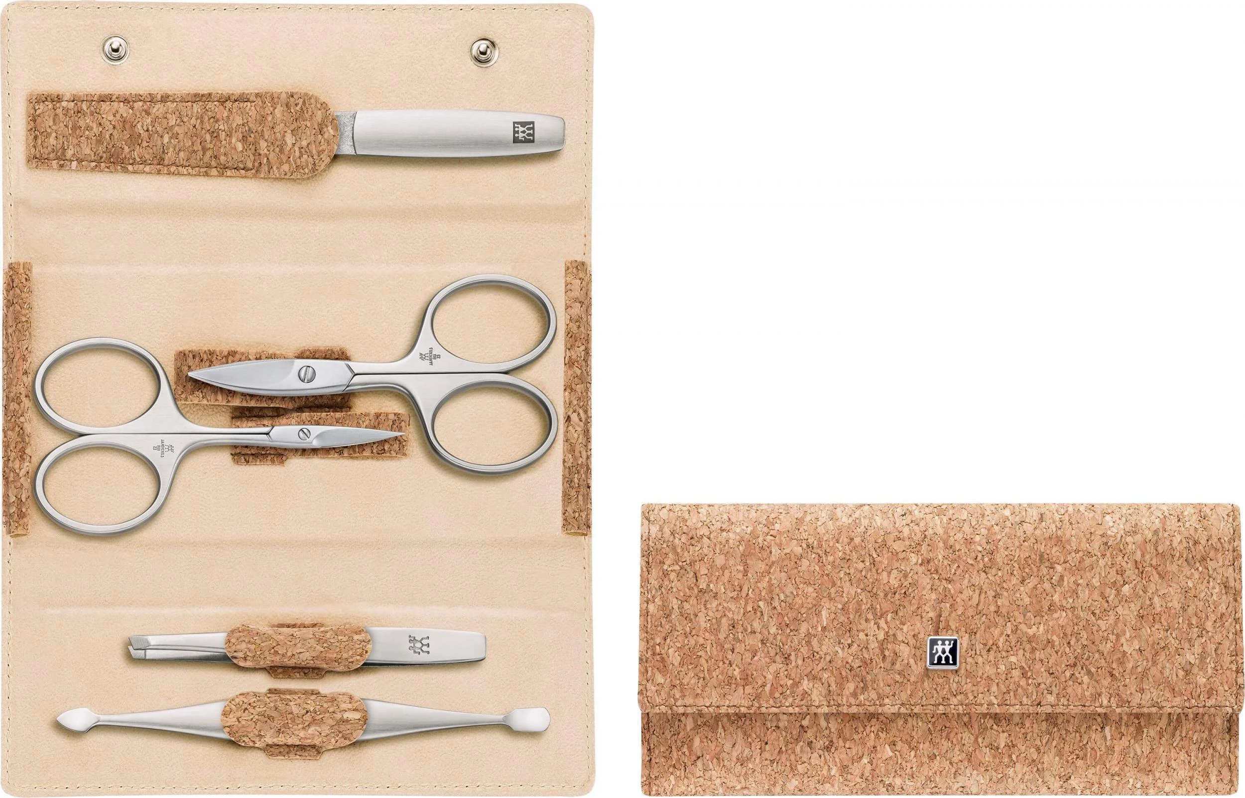 Zwilling komplektas do manicure - korkowe etui, 5 dalys
