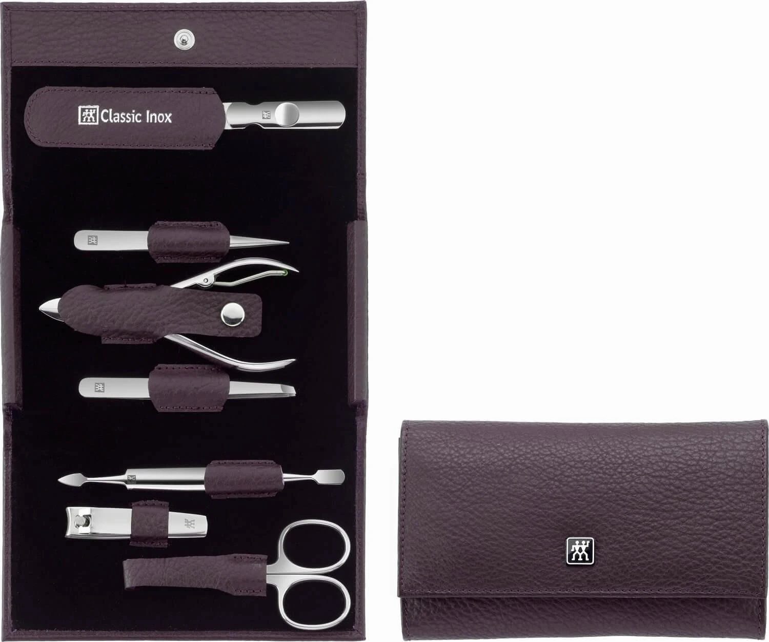 Zwilling Zwilling CLASSIC INOX Tvarkingas odinis dėklas, violetinė, 7vnt.