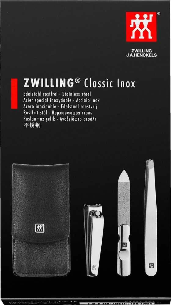 Zwilling Zwilling CLASSIC INOX Tvarkingas odinis dėklas, juodas, 3 vnt.