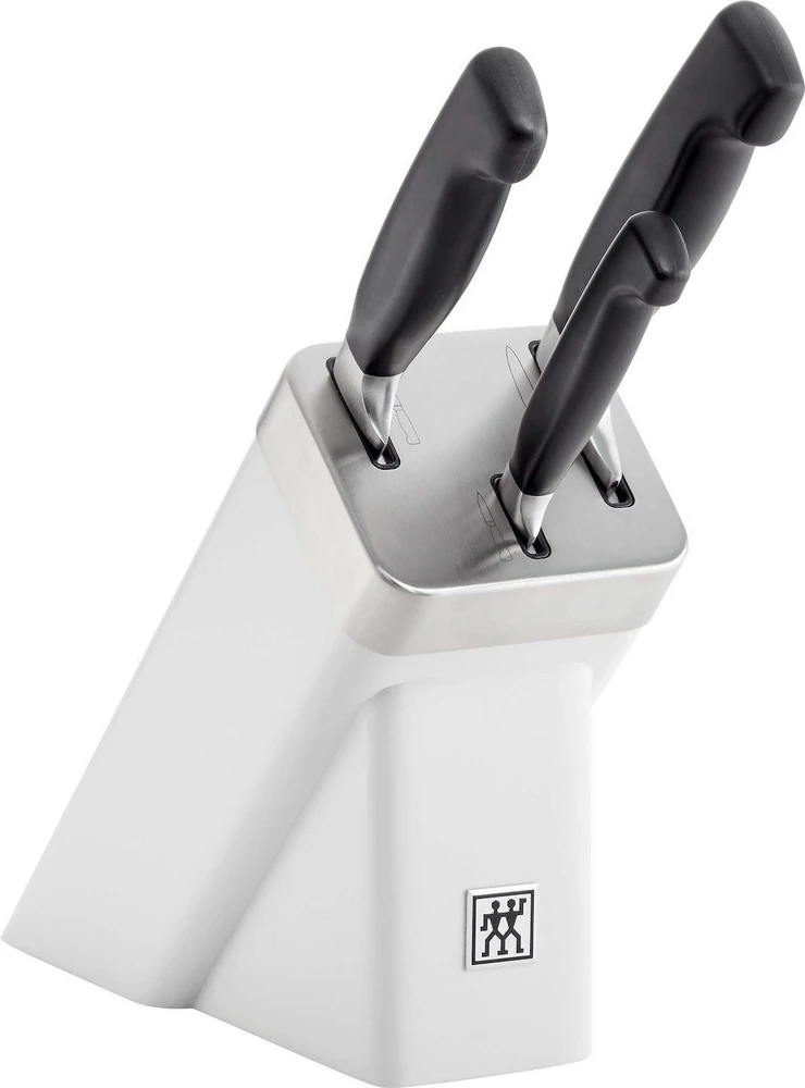 ZWILLING FOUR STAR 3 peilių rinkinys savaime galandančiame bloke, baltas