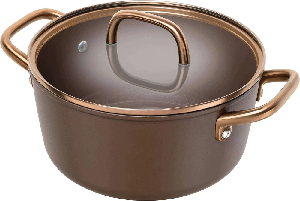 Zwilling ZWILLING Milano puodas su stiklo dangčiu 24 cm, rudos spalvos