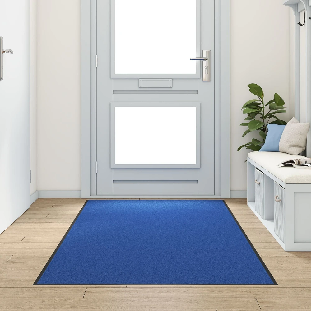 Durų kilimėlis Mėlyna ir juoda 120 x 250 cm 100% poliamidas