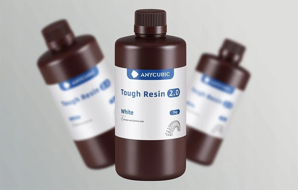 „AnyCubic Tough Resin 2.0“ („Baltas“)