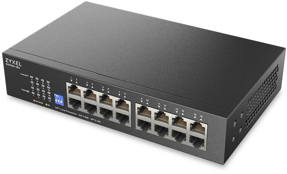 Šakotuvas Switch ZyXEL GS1100-16S (GS1100-16S-EU0101F)