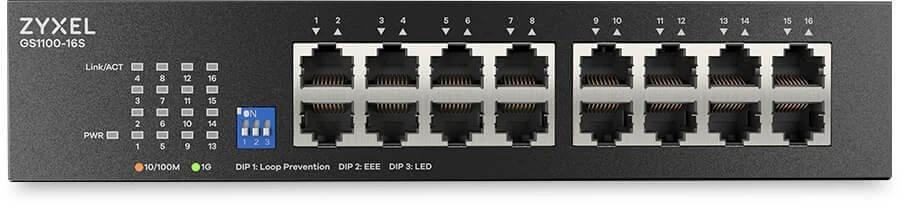 Šakotuvas Switch ZyXEL GS1100-16S (GS1100-16S-EU0101F)