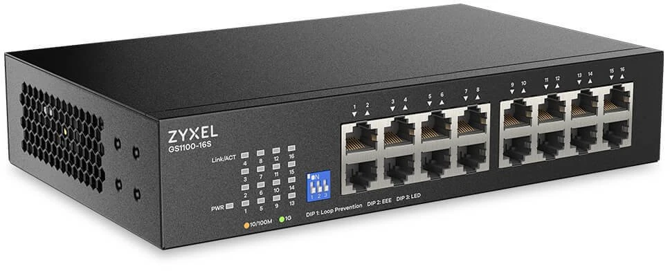 Šakotuvas Switch ZyXEL GS1100-16S (GS1100-16S-EU0101F)