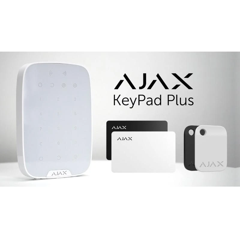 Belaidė klaviatūra Ajax WRL KEYPAD PLUS 26078, balta