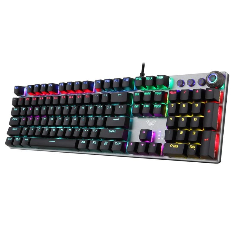 AULA Fireshock V2 Mechaninė klaviatūra su laidu, EN/RU/UA