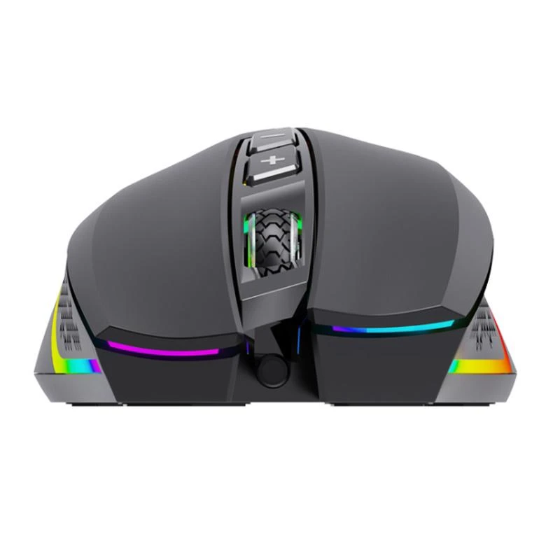 Aula F805 Multi-krāsu apgaismojuma Vada Spēļu Optiskā pele 7 pogas 800-6400dpi 4000FPS 32ips Melna