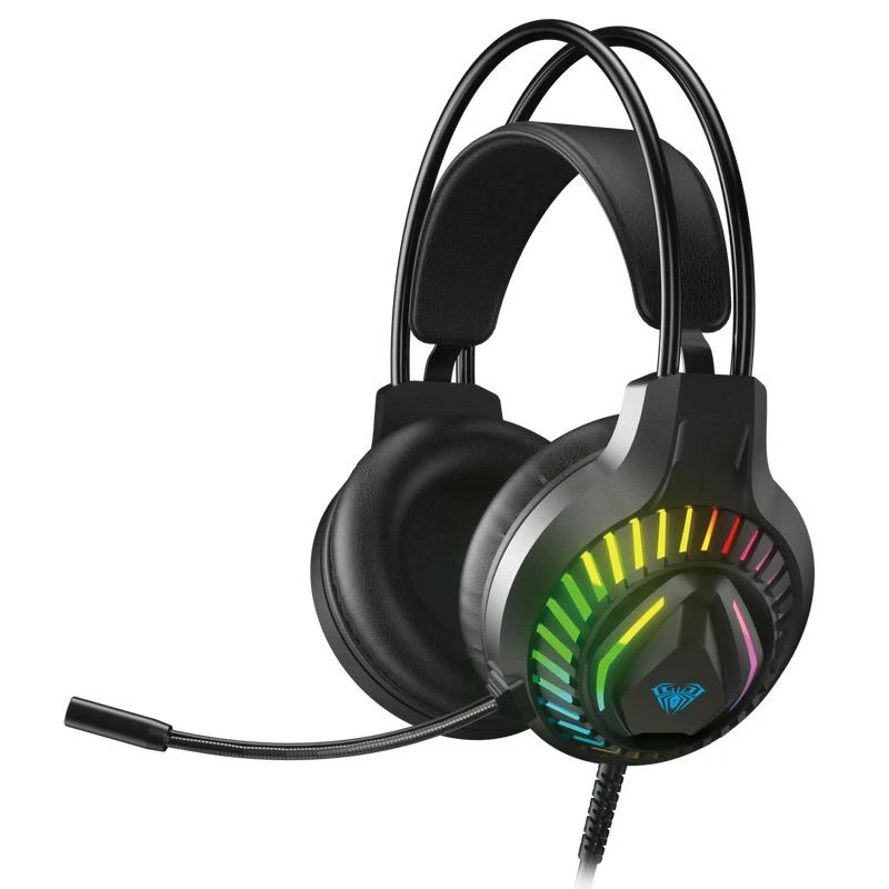 „Aula S605“ žaidimų ausinės su RGB apšvietimu