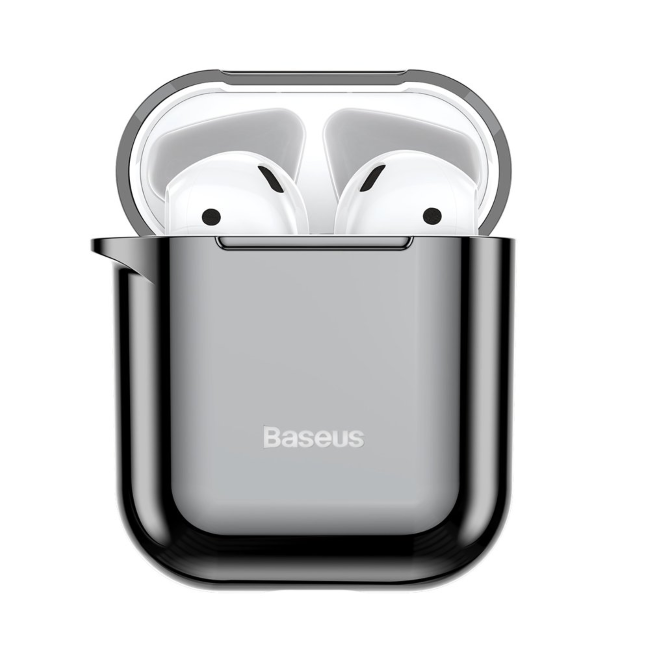 Baseus Shining kablys dėklas Apple AirPods - Juodas