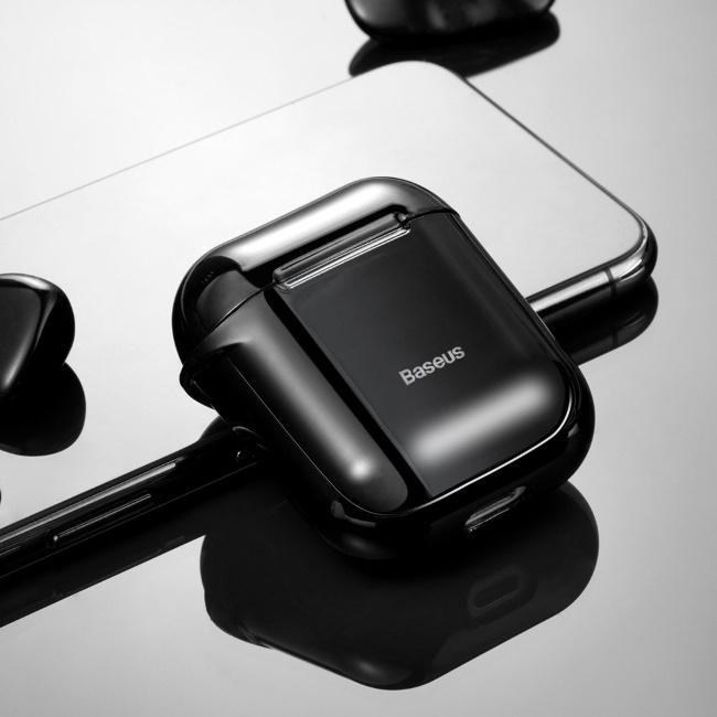 Baseus Shining kablys dėklas Apple AirPods - Juodas