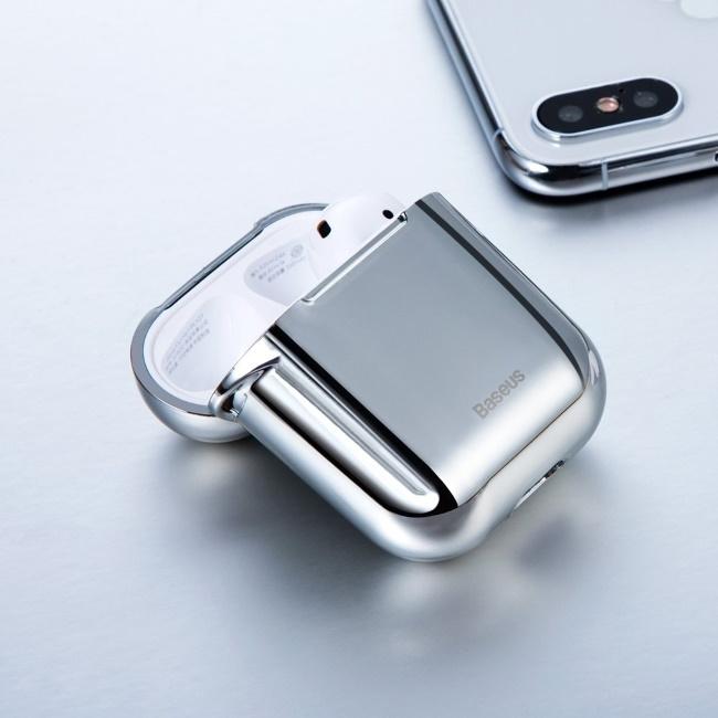 Baseus Shining kablys dėklas Apple AirPods - Sidabrinis