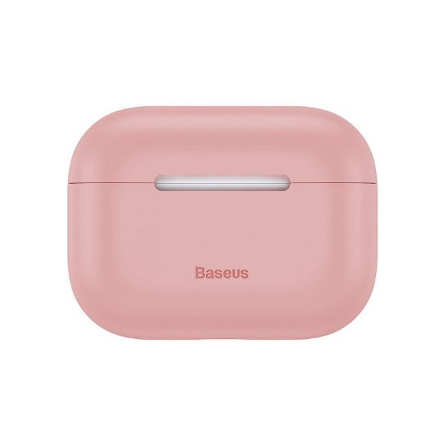 „Baseus“ silikagelio dėklo apsauga, skirta „Apple Airpods Pro“, rožinė (WIAPPOD-ABZ04)