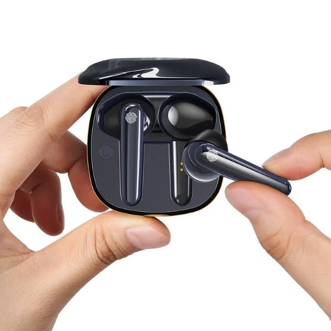 USAMS Belaidės Bluetooth ausinės 5.0 TWS SD series mėlynos spalvos BHUSD02
