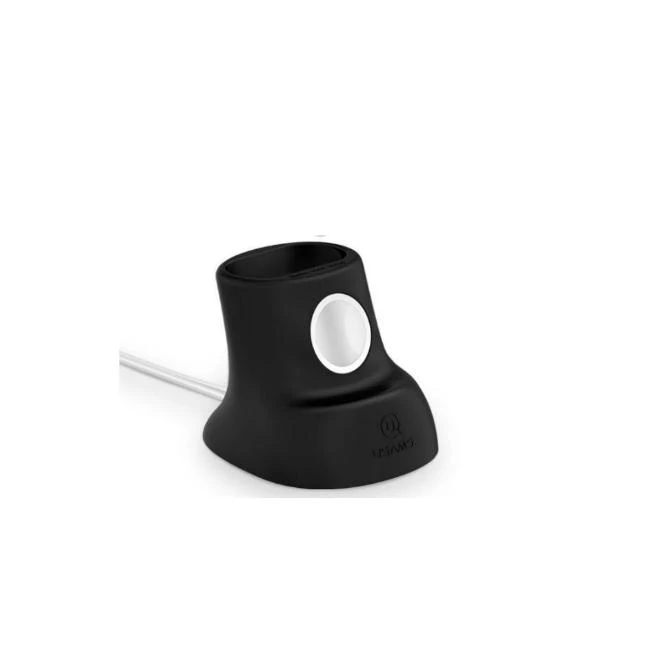 USAMS 2in1 silikoninis įkrovimo stovas Apple Watch ir AirPods ausinėms Juodas ZJ51ZJ01 (US-ZJ051)