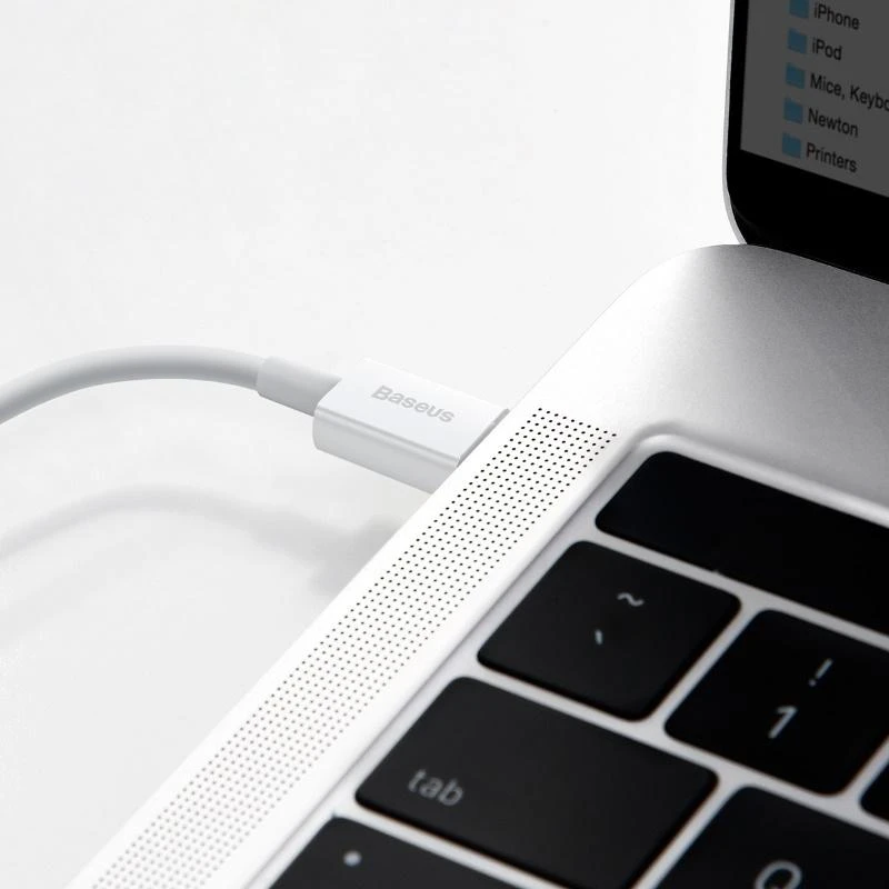 USB kabelis Baseus Superior iš Type-C į Lightning PD 20W 1.5m baltas CATLYS-B02