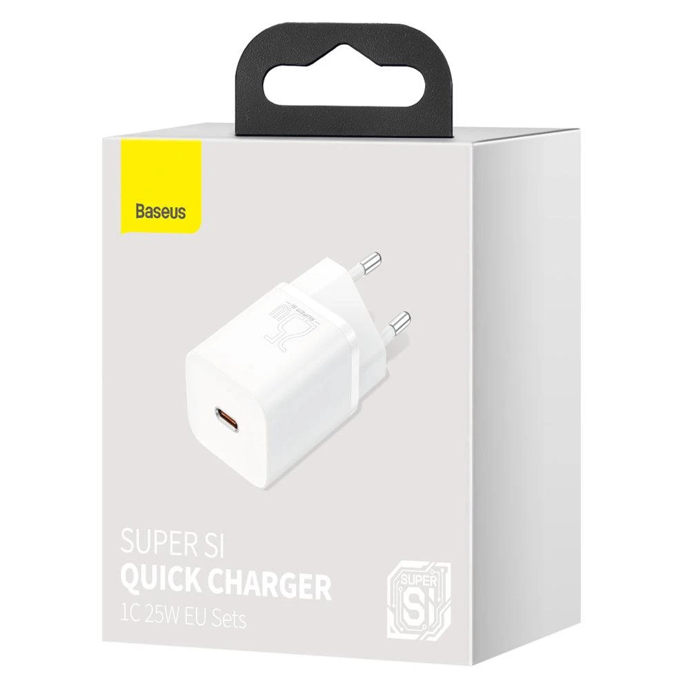 Baseus Super Si įkroviklis 1C 25W baltas