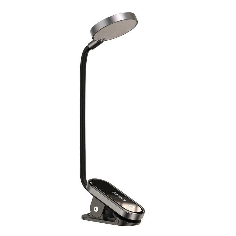 Baseus Prisegama skaitymo LED lempa, įkraunama USB, 3W, neutraliai balta
