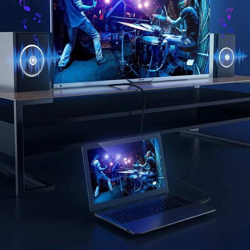 Kabelis HDMI-HDMI kištukai 1.0m (HDMI 2.0) juodas 4K 60Hz, BASEUS