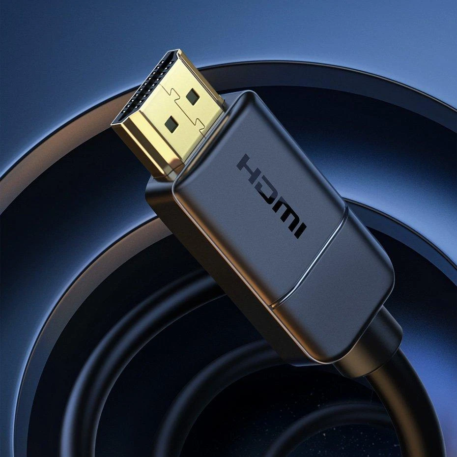 Baseus 2x HDMI 2.0 4K 60Hz kabelis 3D HDR 18Gbps 3m - Juodas