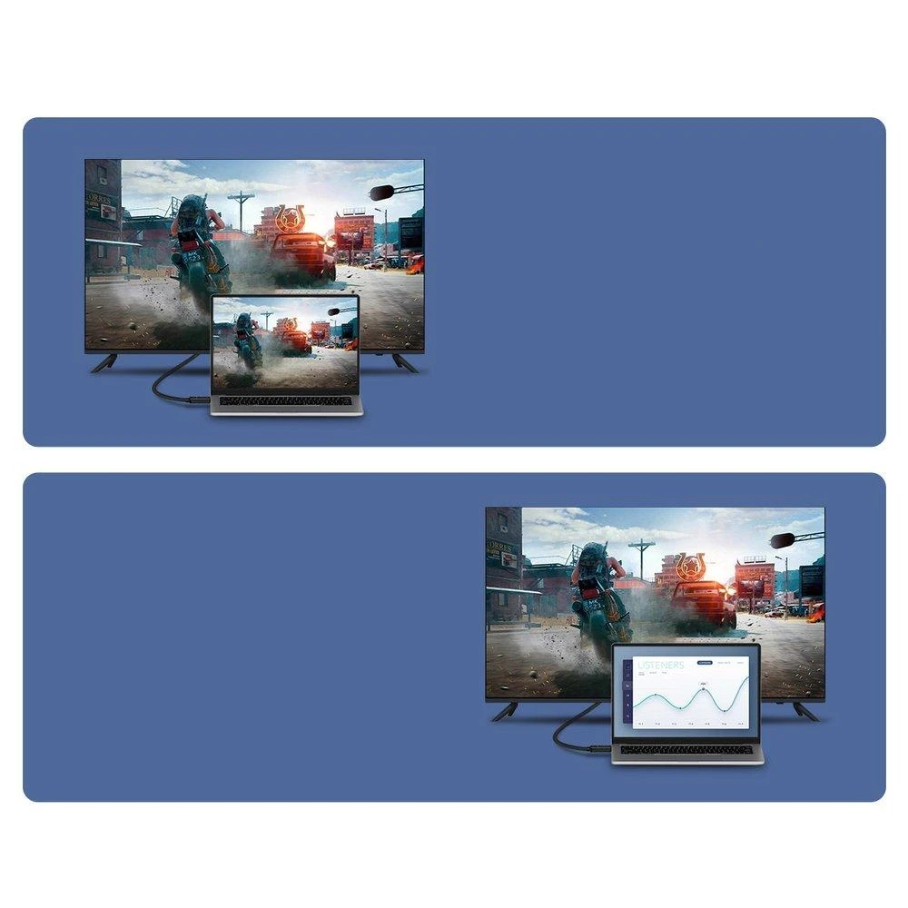 Baseus HDMI - HDMI 2.0 4K 30Hz kabelis 3D HDR 18Gbps 5m Juodas