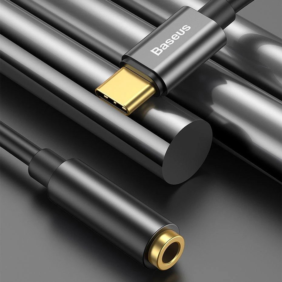 Adapteris USB C kištukas - 3.5mm stereo lizdas BASEUS
