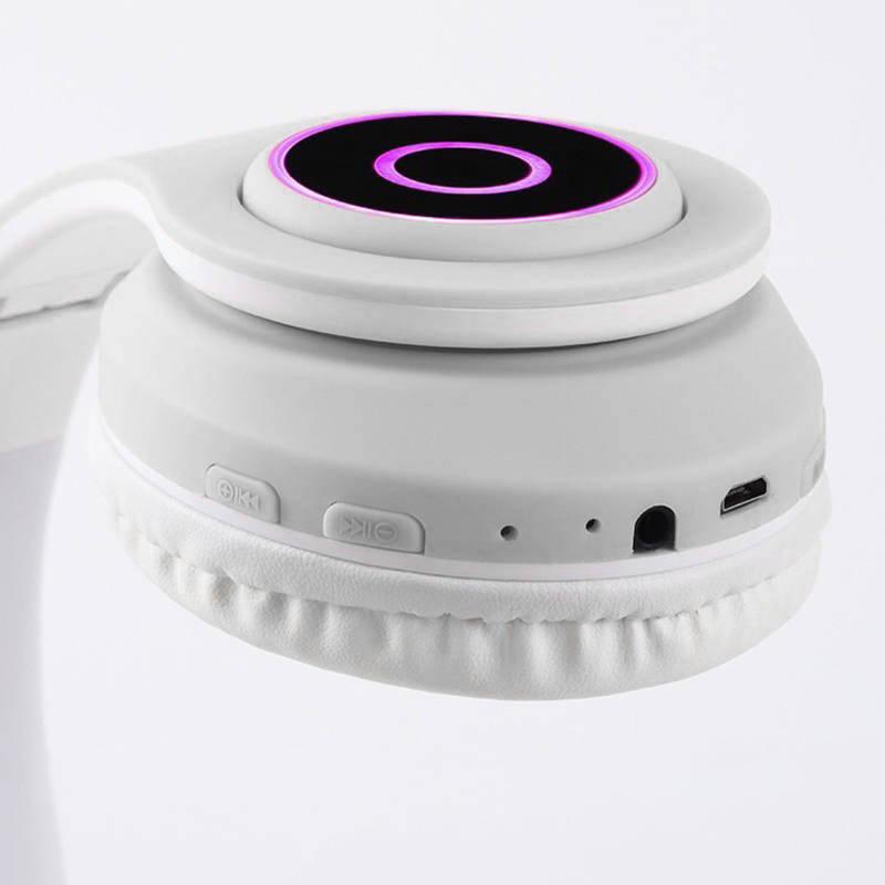 Ausinės Bemi B39 Trokšņu izolējošas bērnu Bluetooth Bezvadu Stereo Austiņas ar FM Radio / MP3 Mico SD ir Zvana funkciju Balta