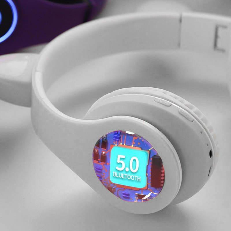 Ausinės Bemi B39 Trokšņu izolējošas bērnu Bluetooth Bezvadu Stereo Austiņas ar FM Radio / MP3 Mico SD ir Zvana funkciju Balta
