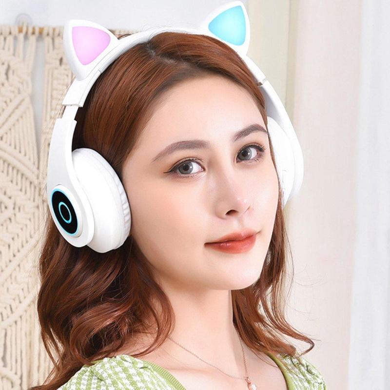 Ausinės Bemi B39 Trokšņu izolējošas bērnu Bluetooth Bezvadu Stereo Austiņas ar FM Radio / MP3 Mico SD ir Zvana funkciju Balta