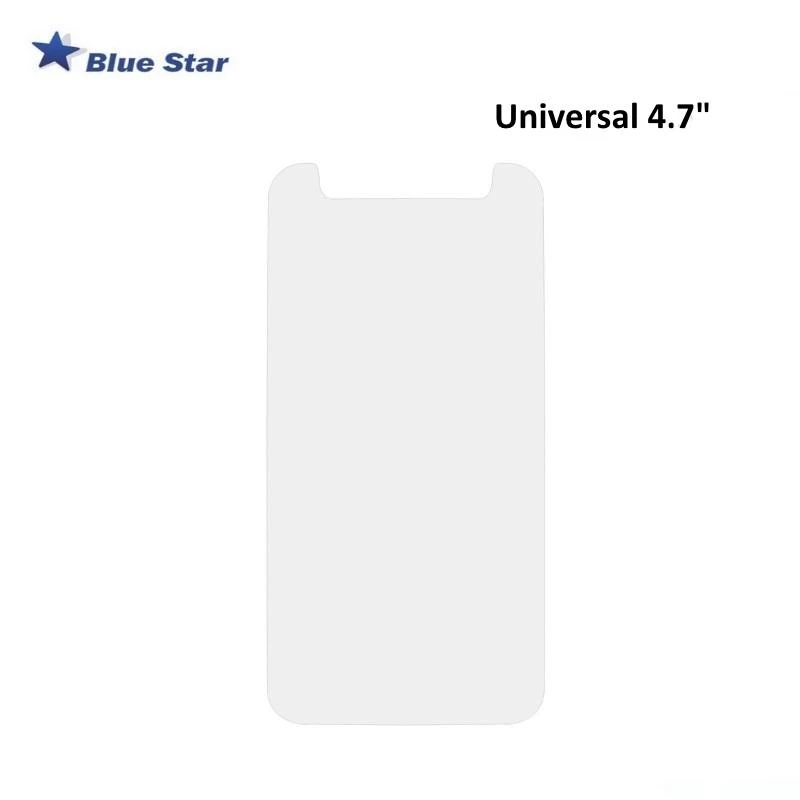 BlueStar Blue Star BS Tempered Glass 9H Extra Shock universali ekrano apsauga, skirta mobiliesiems telefonams iki 4,7 colio (EU Blister)