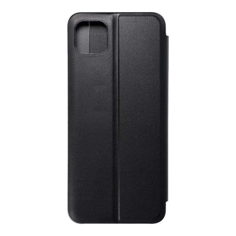 iLike Blun Smart View Premium matinis ekologinės odos magnetinis fiksavimo knygos dėklas Samsung A03 / A03 Core Juodas