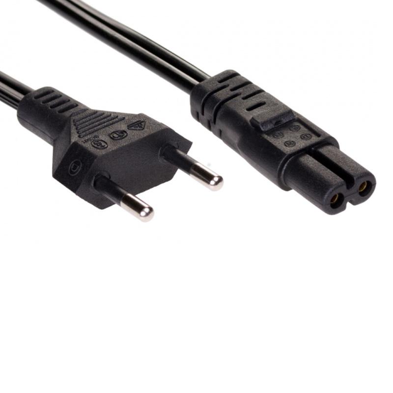 CP RD-01A Strāvas Kabelis EU Ligzda CEE 7/16 uz C7 (SN14) Konekoru 1.5m garums Melns