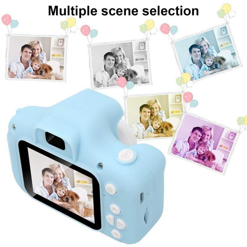 CP X2 Bērnu Digitālā Foto un Video Kamera ar MicroSD kartes slotu 2'' LCD krāsu displeju Rozā