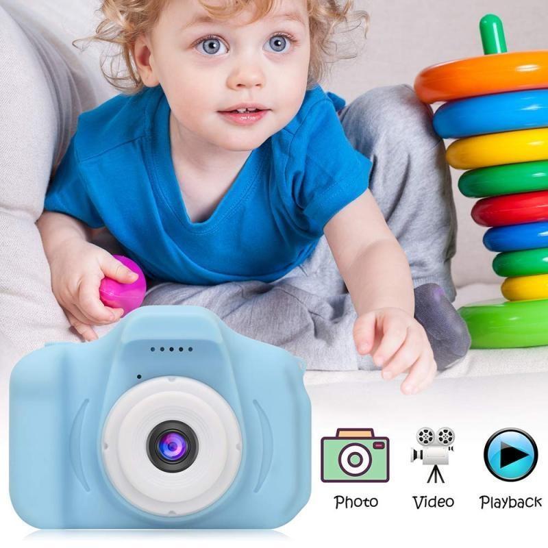 CP X2 Bērnu Digitālā Foto un Video Kamera ar MicroSD kartes slotu 2'' LCD krāsu displeju Rozā