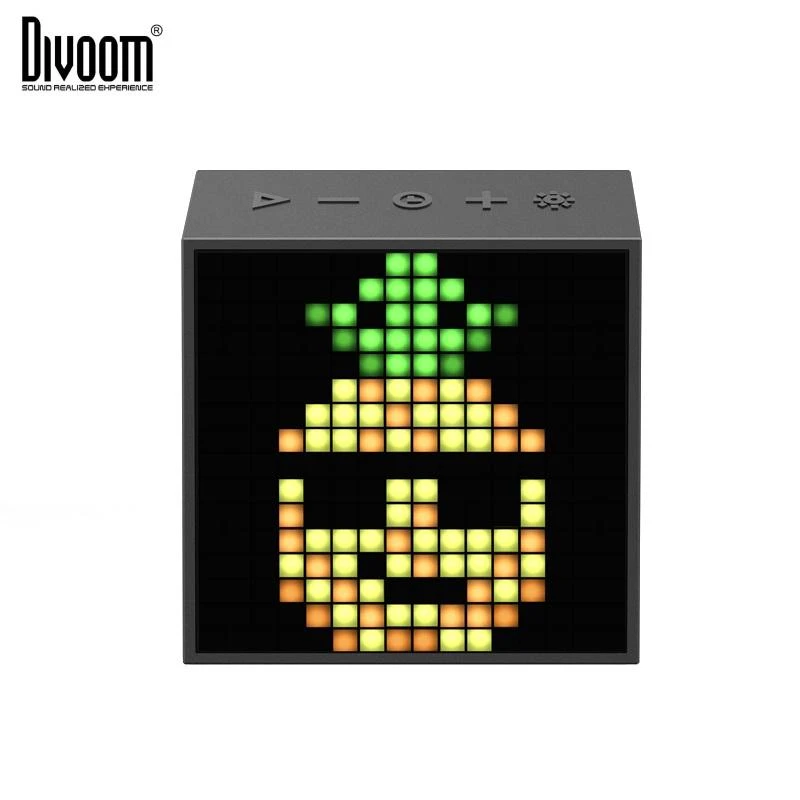 Divoom TimeBox-Evo Pixel Art Smart Bleutooth garsiakalbis, Juodas (Juodas)