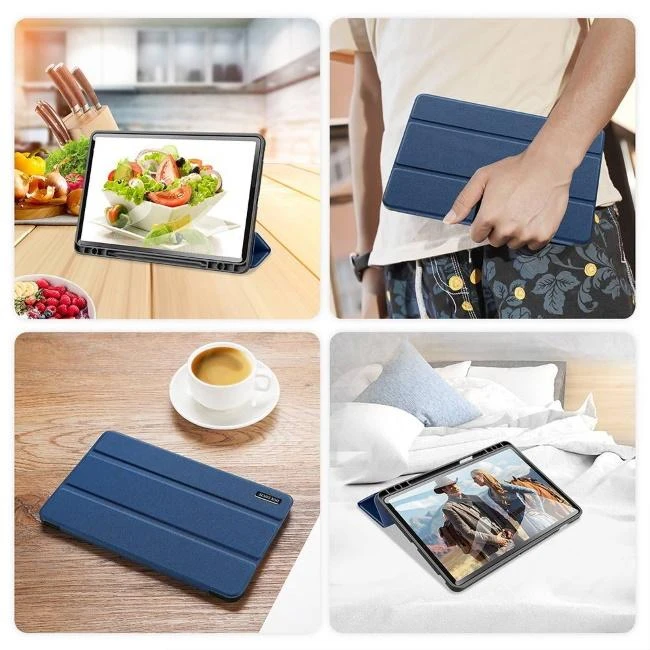 Dėklas Dux Ducis Domo Apple iPad 10.2 2021/iPad 10.2 2020/iPad 10.2 2019 tamsiai mėlynas