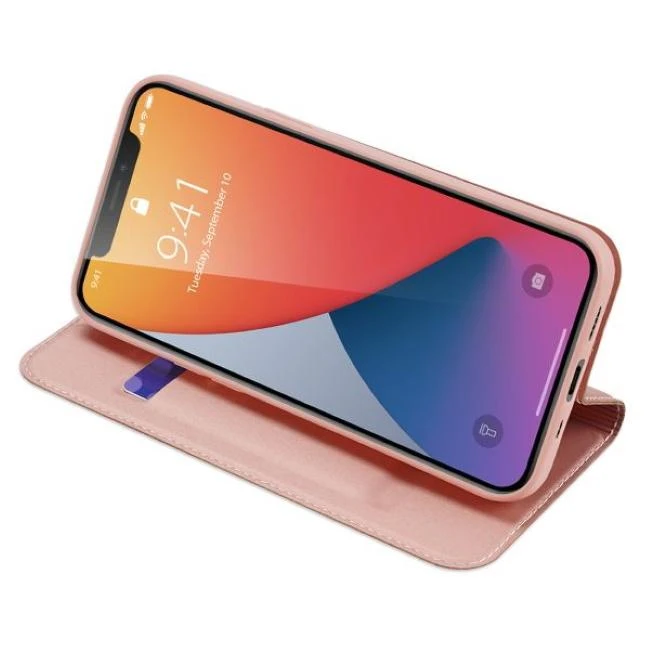 Dėklas DUX DUCIS SKIN PRO CASE WITH FLAP IPHONE 12 MINI Rožinis