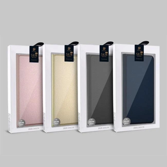 Dux Ducis Premium atverčiamas dėklas skirtas Apple iPhone XS Max, Rose Gold