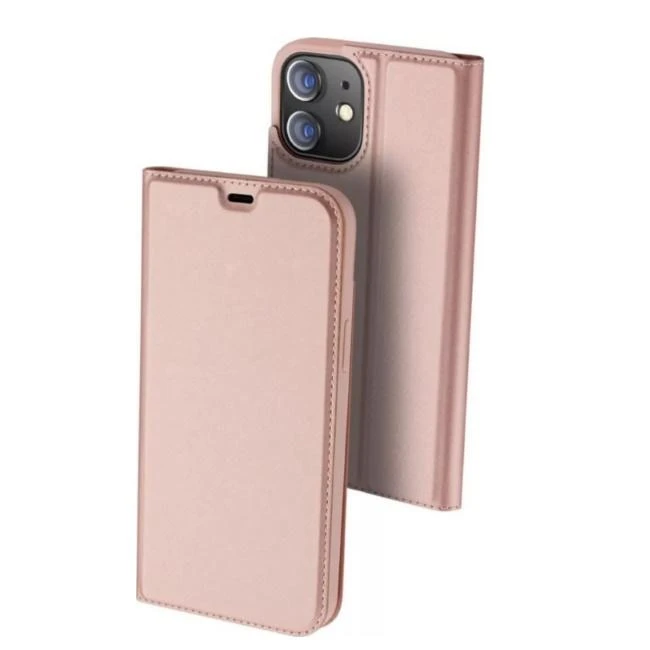 Dėklas DUX DUCIS SKIN PRO CASE WITH FLAP IPHONE 12 MINI Rožinis