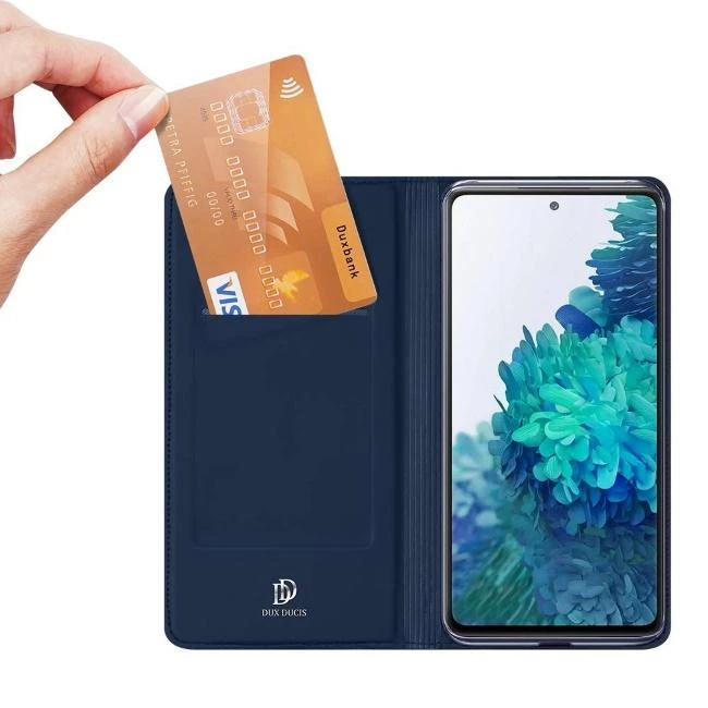 Dux Ducis Skin Pro dėklas skirtas Samsung Galaxy S20 FE 5G, mėlynas