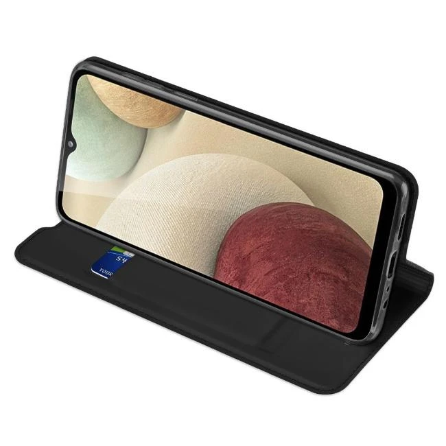 Dux Ducis Skin Pro dėklas skirtas Samsung A125 A12/M127 M12, juodas