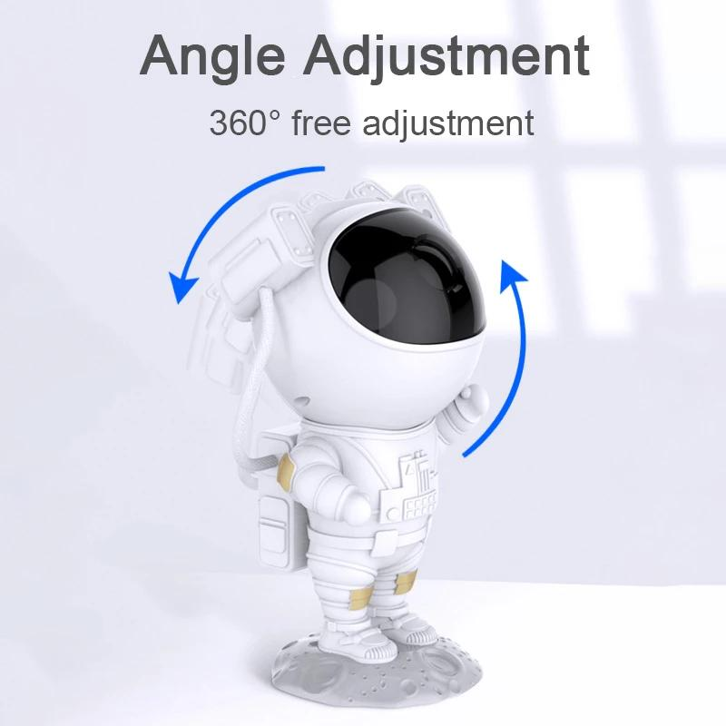 Elight A1 Astronauts 360° rotējošas galvas zvaigžņu debesu un miglāju projektors ar tālvadību, balts