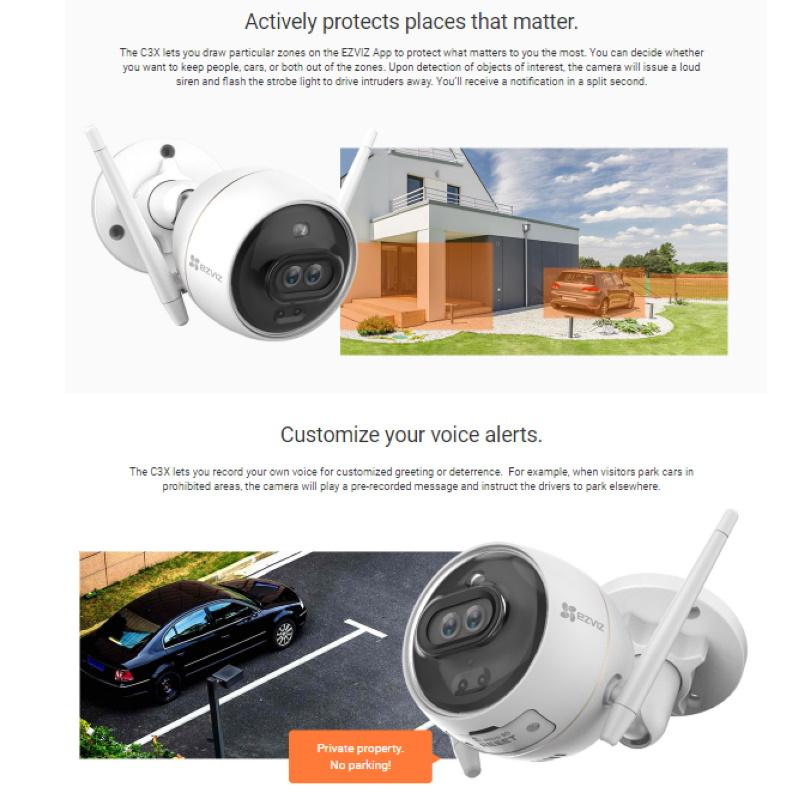 EZVIZ CS-CV310-C0-6B22WFR C3X lauko kryptinė kamera