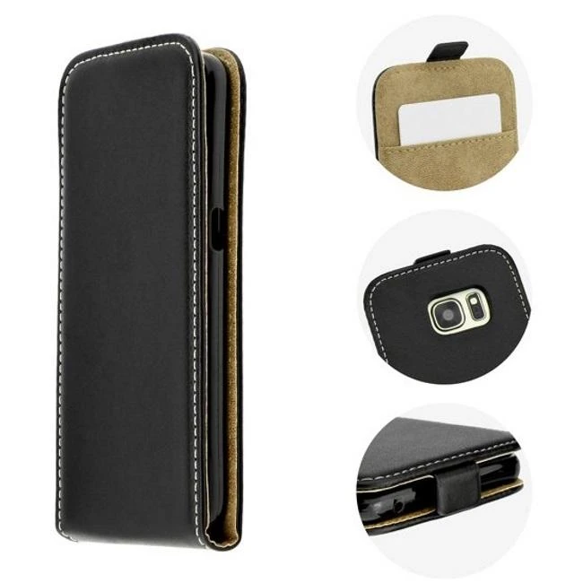 Forcell Oem SLIM FLEXI FRESH Flip dėklas skirtas Samsung Galaxy J3 2017 juodos spalvos