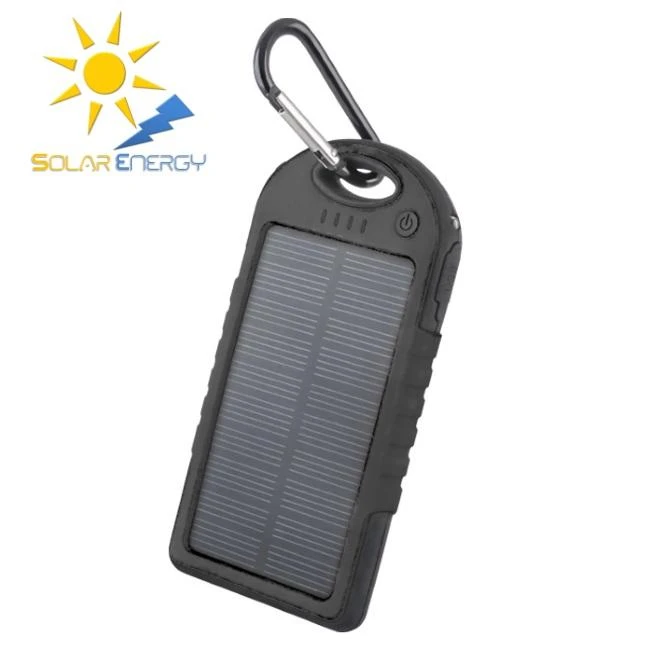 Nešiojamas įkroviklis su saulės baterija Forever Tecnostyle 5000MAH BK
