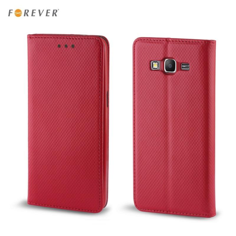Forever Reach Dėklas Smart Magnet Samsung A520 A5 2017 raudonas
