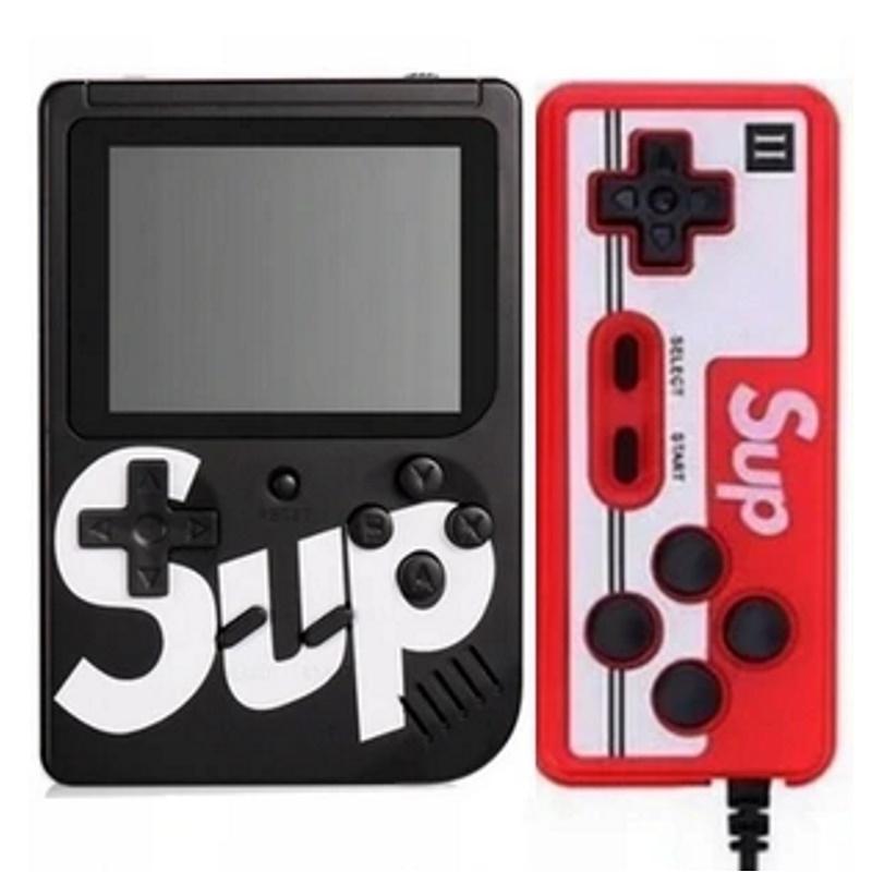Plaion GameBox R2 8bit Portatīva Retro Spēļu konsole ar 400 spēlēm 3'' LCD 1x Kontrolieri un TV RCA vadu Melna