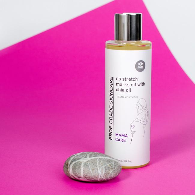 GMT Beauty No Stretch Marks Oil With Chia Oil Maitinamasis aliejus nuo strijų su šalavijumi, 200 ml