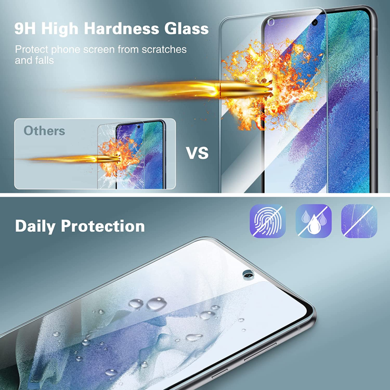 iLike Golden Extreeme Shock ekrano apsauga 0,33 mm / 2,5D stiklas Samsung Galaxy S21 FE (G990B)